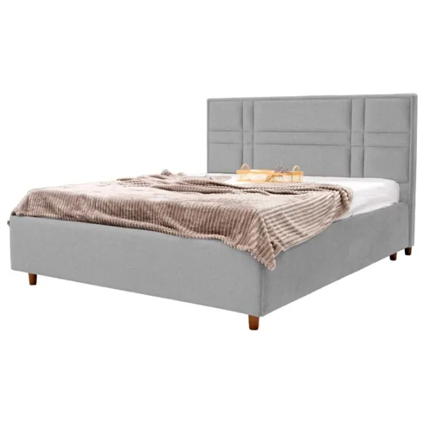 Кровать Crinela Maria Modern Glow 15 140 x 200 см / Фанера / Светло Серый photo 1