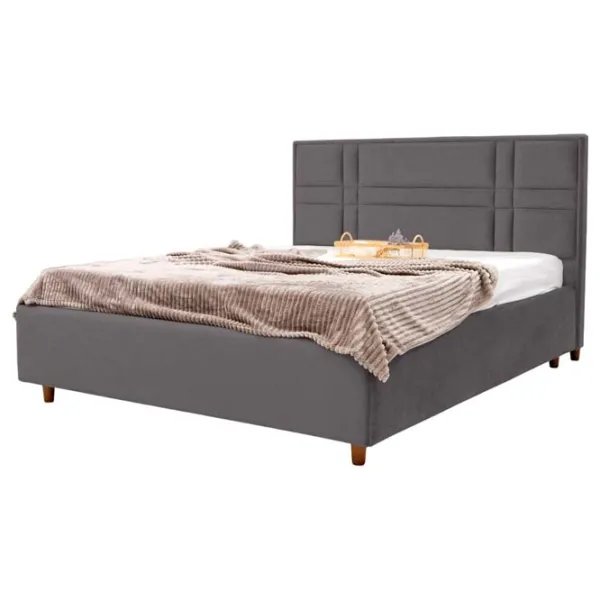 Кровать Crinela Maria Modern Glow 19 140 x 200 см / Фанера / Антрацит photo 1