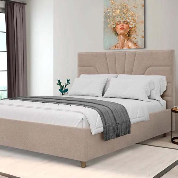 Кровать Crinela Oxana Modern Glow 04 160 x 200 см / Фанера / Капучино photo 2