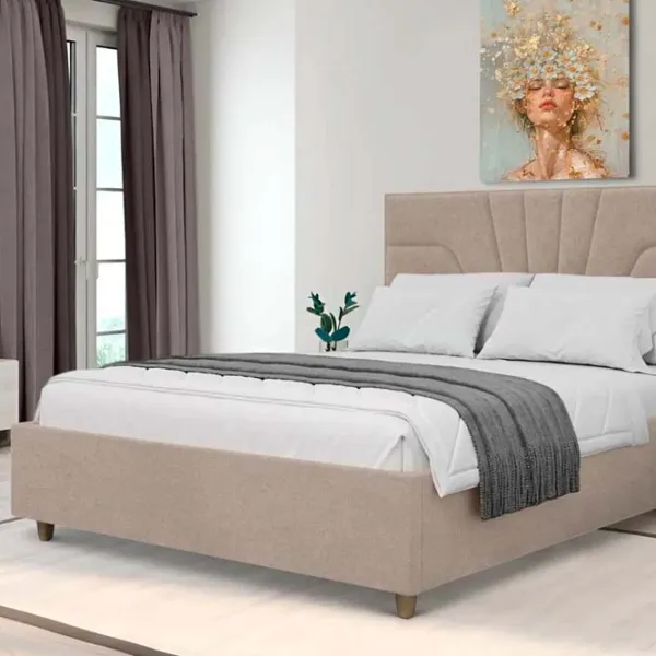 Кровать Crinela Oxana Modern Glow 04 160 x 200 см / Фанера / Капучино photo 4