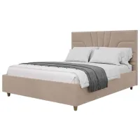 Кровать Crinela Oxana Modern Glow 04 180 x 200 см / Фанера / Капучино