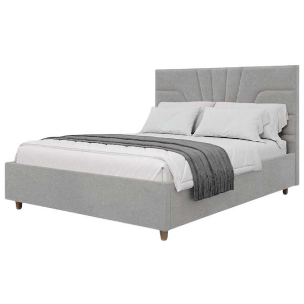 Кровать Crinela Oxana Modern Glow 15 140 x 200 см / Фанера / Светло Серый photo 1