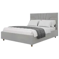 Кровать Crinela Oxana Modern Glow 15 180 x 200 см / Фанера / Светло Серый