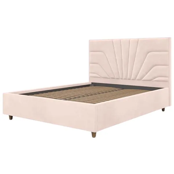 Кровать Crinela Oxana Modern Velluto 02 140 x 200 см / Фанера / Бежевый photo 2