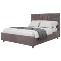 Кровать Crinela Oxana Modern Velluto 16 160 x 200 см / Фанера / Серый