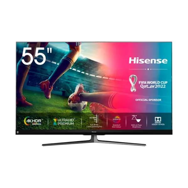 Телевизор Hisense 55U8QF 55" / ULED / 4K / Smart / Черный photo 1