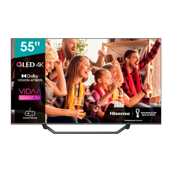 Televizor Hisense 55A7GQ 55" / QLED / 4K / Smart TV / Black photo 1
