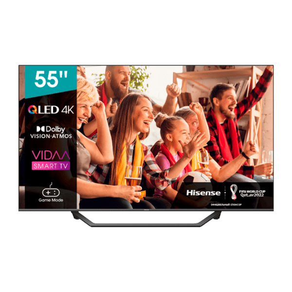 Televizor Hisense 55A7GQ 55" / QLED / 4K / Smart TV / Black photo 1