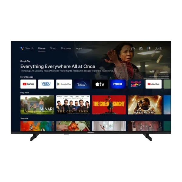 Телевизор Daewoo 55DM82UAQ  55" / QLED / 4K / Smart TV / Черный photo 1