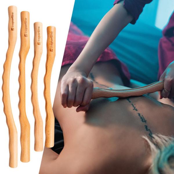 Механическии массажор Insportline Jarosa Коричневый / Дерево photo 3