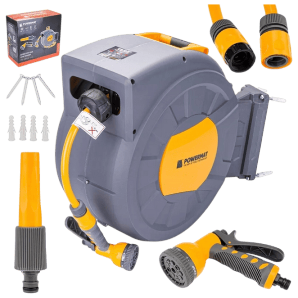 Tambur pentru furtun Powermat PM-ABNW-35M Gray / 35 m  photo 5 Tambur pentru furtun Powermat PM-ABNW-35M Gray / 35 m  photo 5