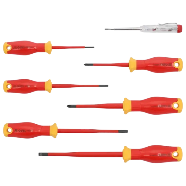 Набор отвёрток Yato EXTRA SLIM 1000 V Количество в наборе: 7 photo 1
