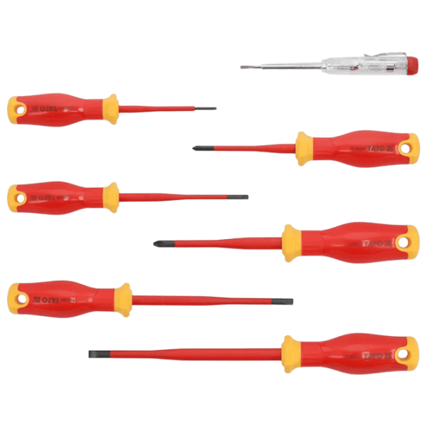Набор отвёрток Yato EXTRA SLIM 1000 V Количество в наборе: 7 photo 1