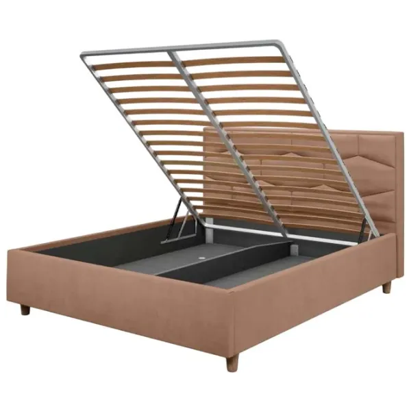 Pat Crinela Solomia Modern Velluto 03 160 x 200 cm / Placaj / Dark Beige photo 2 Pat Crinela Solomia Modern Velluto 03 160 x 200 cm / Placaj / Dark Beige photo 2