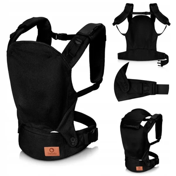 Marsupiu pentru copii Lionelo Margareet Air (LN.226765) 20 kg / Black photo 2