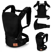 Marsupiu pentru copii Lionelo Margareet Air (LN.226765) 20 kg / Black photo 2