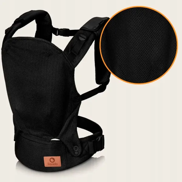 Marsupiu pentru copii Lionelo Margareet Air (LN.226765) 20 kg / Black photo 6