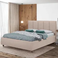 Кровать Crinela Stenli Modern Glow 03 160 x 200 см / Фанера / Бежевый photo 4