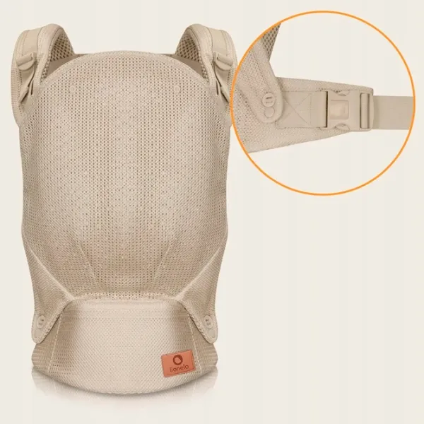 Marsupiu pentru copii Lionelo Margareet Air (LN.226766) 20 kg / Beige photo 4