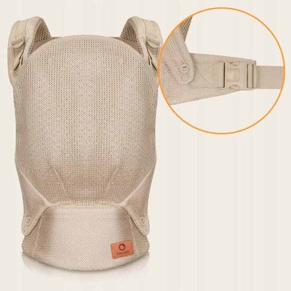 Marsupiu pentru copii Lionelo Margareet Air (LN.226766) 20 kg / Beige photo 4