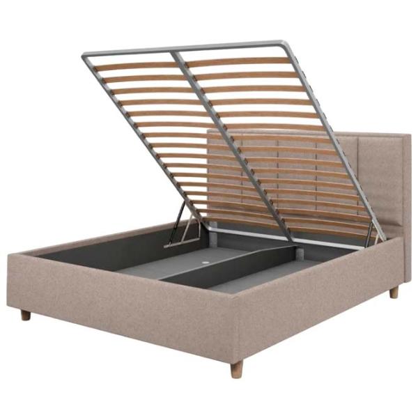 Кровать Crinela Stenli Modern Glow 04 160 x 200 см / Фанера / Капучино photo 3