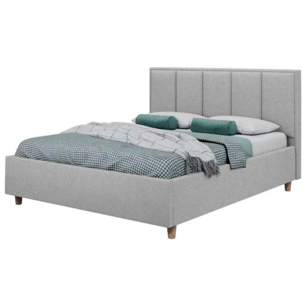 Кровать Crinela Stenli Modern Glow 15 140 x 200 см / Фанера / Светло Серый photo 1