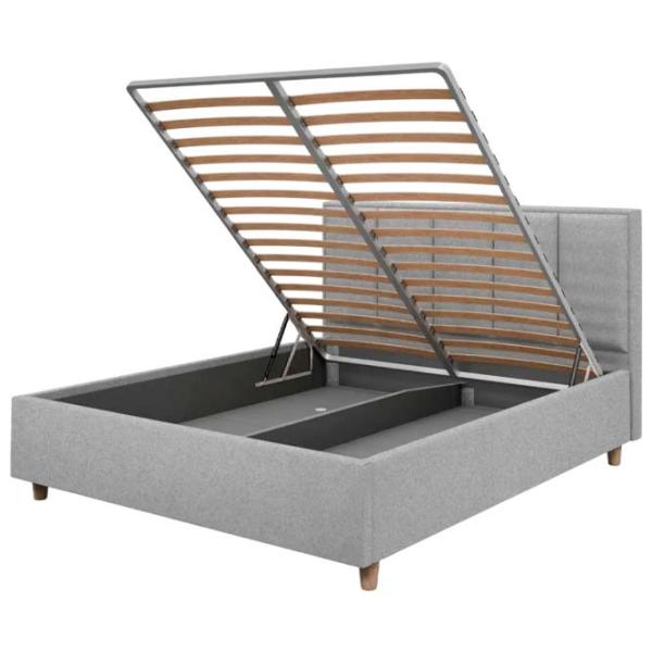 Кровать Crinela Stenli Modern Glow 15 140 x 200 см / Фанера / Светло Серый photo 2