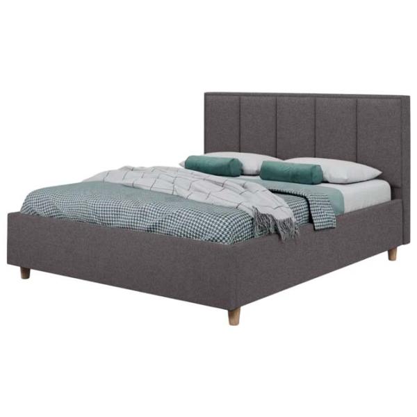 Кровать Crinela Stenli Modern Glow 19 140 x 200 см / Фанера / Антрацит photo 1