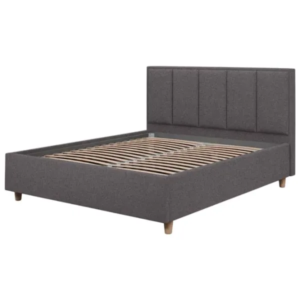 Кровать Crinela Stenli Modern Glow 19 140 x 200 см / Фанера / Антрацит photo 2