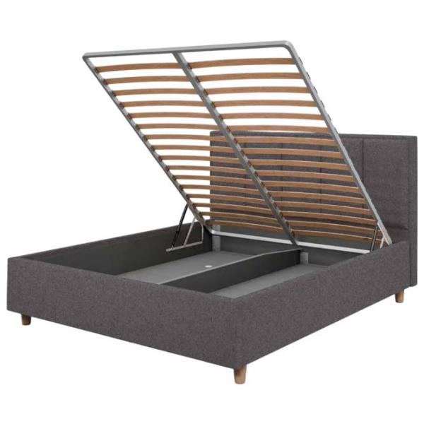Кровать Crinela Stenli Modern Glow 19 140 x 200 см / Фанера / Антрацит photo 3
