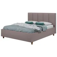 Кровать Crinela Stenli Modern Velluto 15 180 x 200 см / Фанера / Серебристо-серый