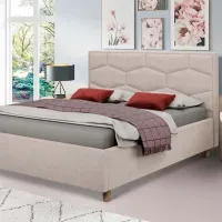 Кровать Crinela Solomia Modern Glow 03 160 x 200 см / Фанера / Бежевый photo 4