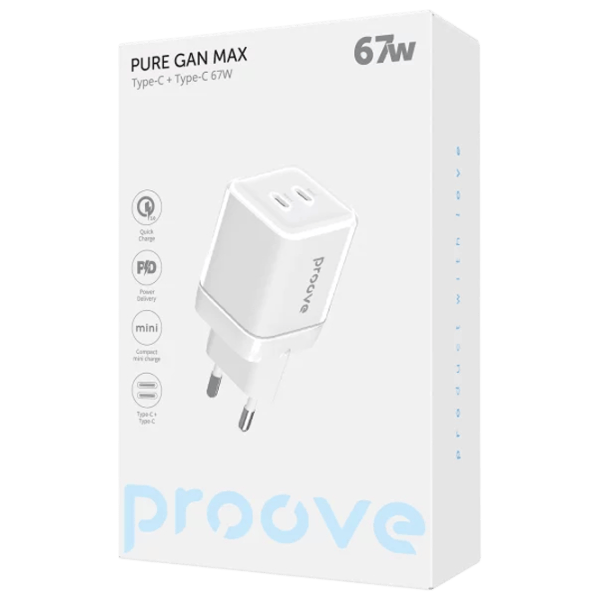 Încărcător de rețea Proove Pure Max 3.35 A / White photo 3