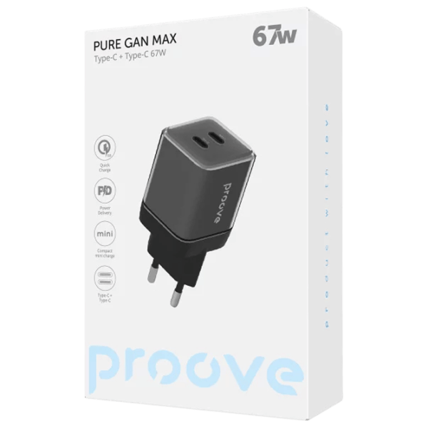 Încărcător de rețea Proove Pure Max 3.35 A / Black photo 3