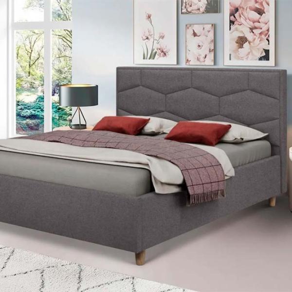 Кровать Crinela Solomia Modern Glow 19 160 x 200 см / Фанера / Антрацит photo 4