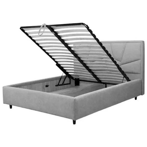 Кровать Crinela Seul Modern Velluto 02 180 x 200 см / Фанера / Бежевый photo 4