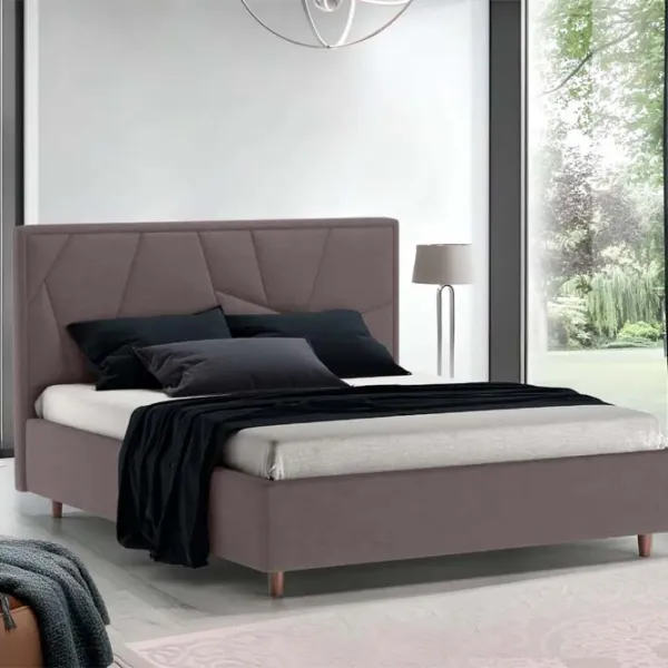 Кровать Crinela Seul Modern Velluto 16 180 x 200 см / Фанера / Серый photo 2