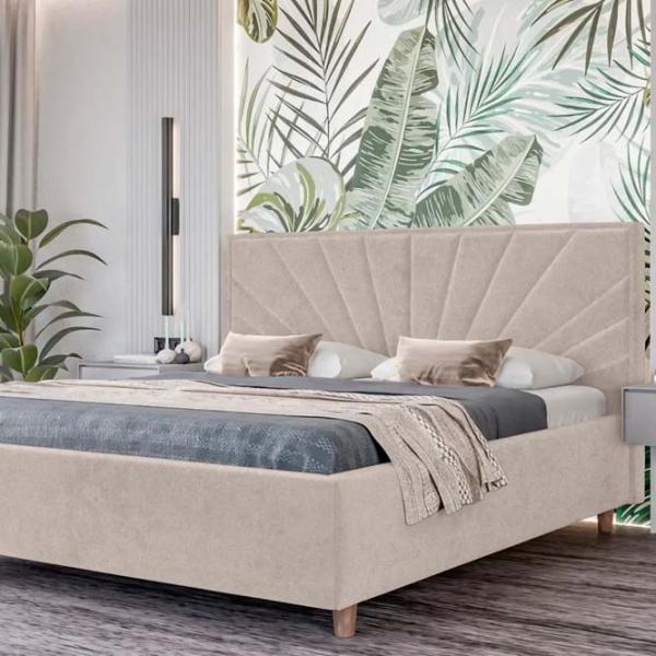 Кровать Crinela Sunny Modern Glow 03 160 x 200 см / Фанера / Бежевый photo 3