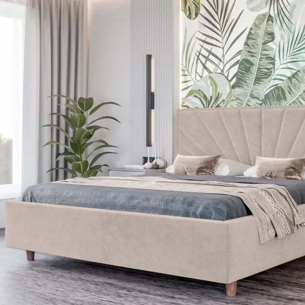 Кровать Crinela Sunny Modern Glow 03 180 x 200 см / Фанера / Бежевый photo 4