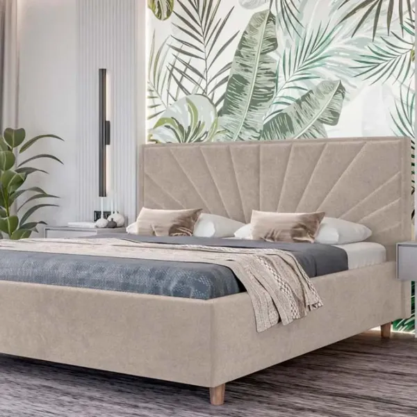 Кровать Crinela Sunny Modern Glow 04 160 x 200 см / Фанера / Капучино photo 3