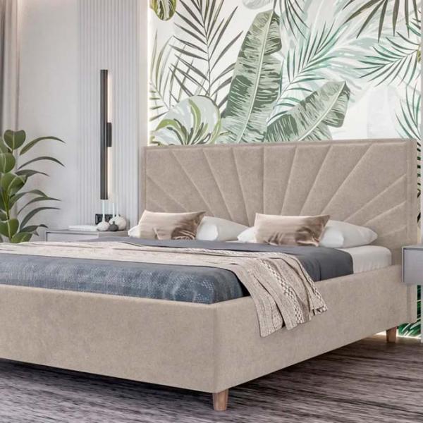 Кровать Crinela Sunny Modern Glow 04 180 x 200 см / Фанера / Капучино photo 3