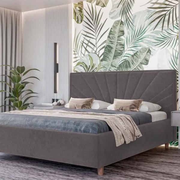 Кровать Crinela Sunny Modern Glow 19 160 x 200 см / Фанера / Антрацит photo 3