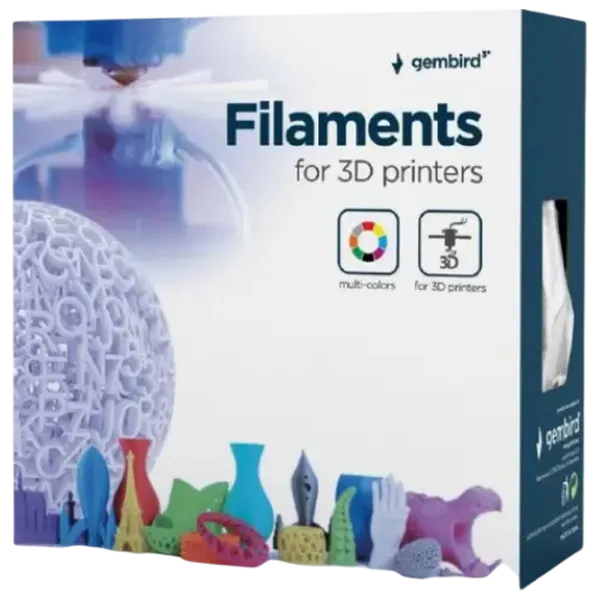 Filament Gembird 3DP-PLA1.75GE-01-W White photo 2