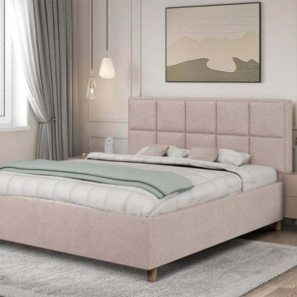 Кровать Crinela Tatiana Modern Glow 03 140 x 200 см / Фанера / Бежевый photo 4