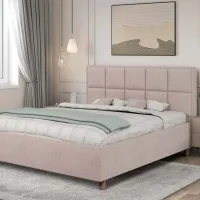 Кровать Crinela Tatiana Modern Glow 03 140 x 200 см / Фанера / Бежевый photo 4