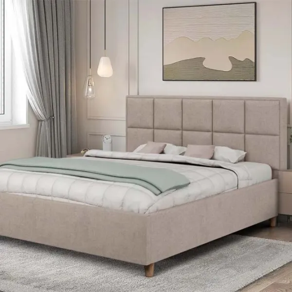 Кровать Crinela Tatiana Modern Glow 04 180 x 200 см / Фанера / Капучино photo 4