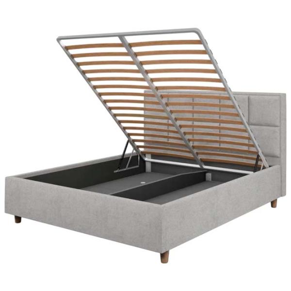 Кровать Crinela Tatiana Modern Glow 15 160 x 200 см / Фанера / Светло Серый photo 2