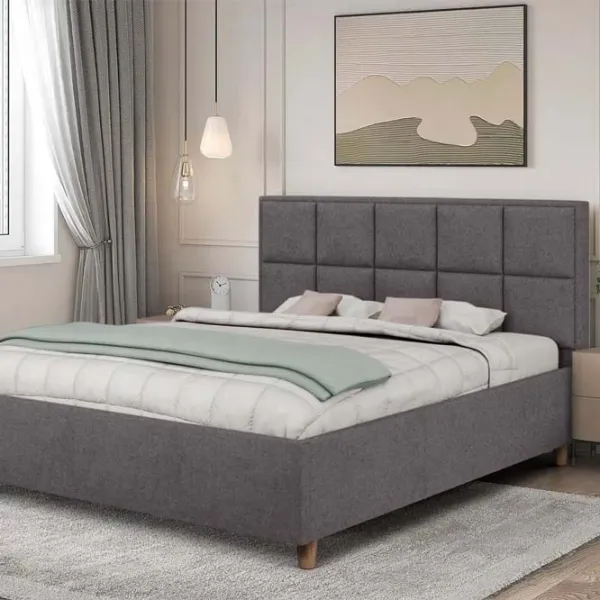 Кровать Crinela Tatiana Modern Glow 19 160 x 200 см / Фанера / Антрацит photo 4