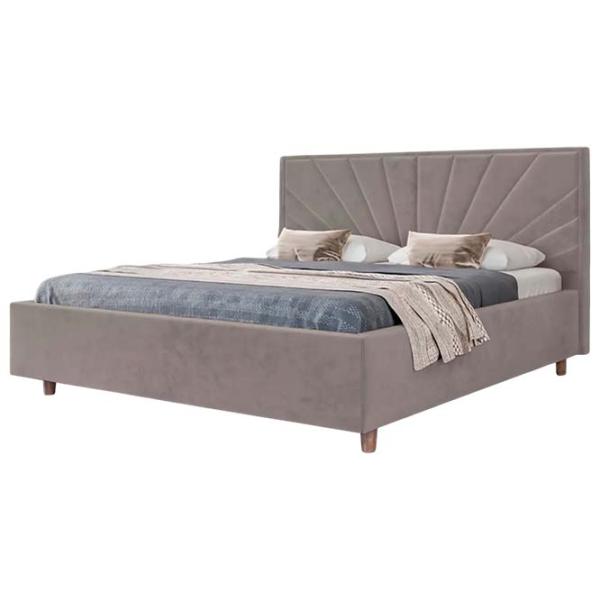 Кровать Crinela Sunny Modern Velluto 15 140 x 200 см / Фанера / Серебристо-серый photo 1