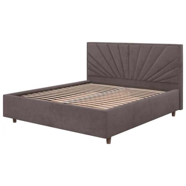 Кровать Crinela Sunny Modern Velluto 16 140 x 200 см / Фанера / Серый photo 2